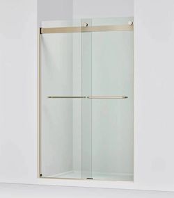 Puerta de ducha corrediza Kohler Levity 48x74 bronce