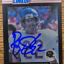 DAVE DUERSON SIGNED FOOTBALL CARD!