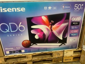50" screen Qled smart 4k ultra HDTV by hisense.  1 year warranty