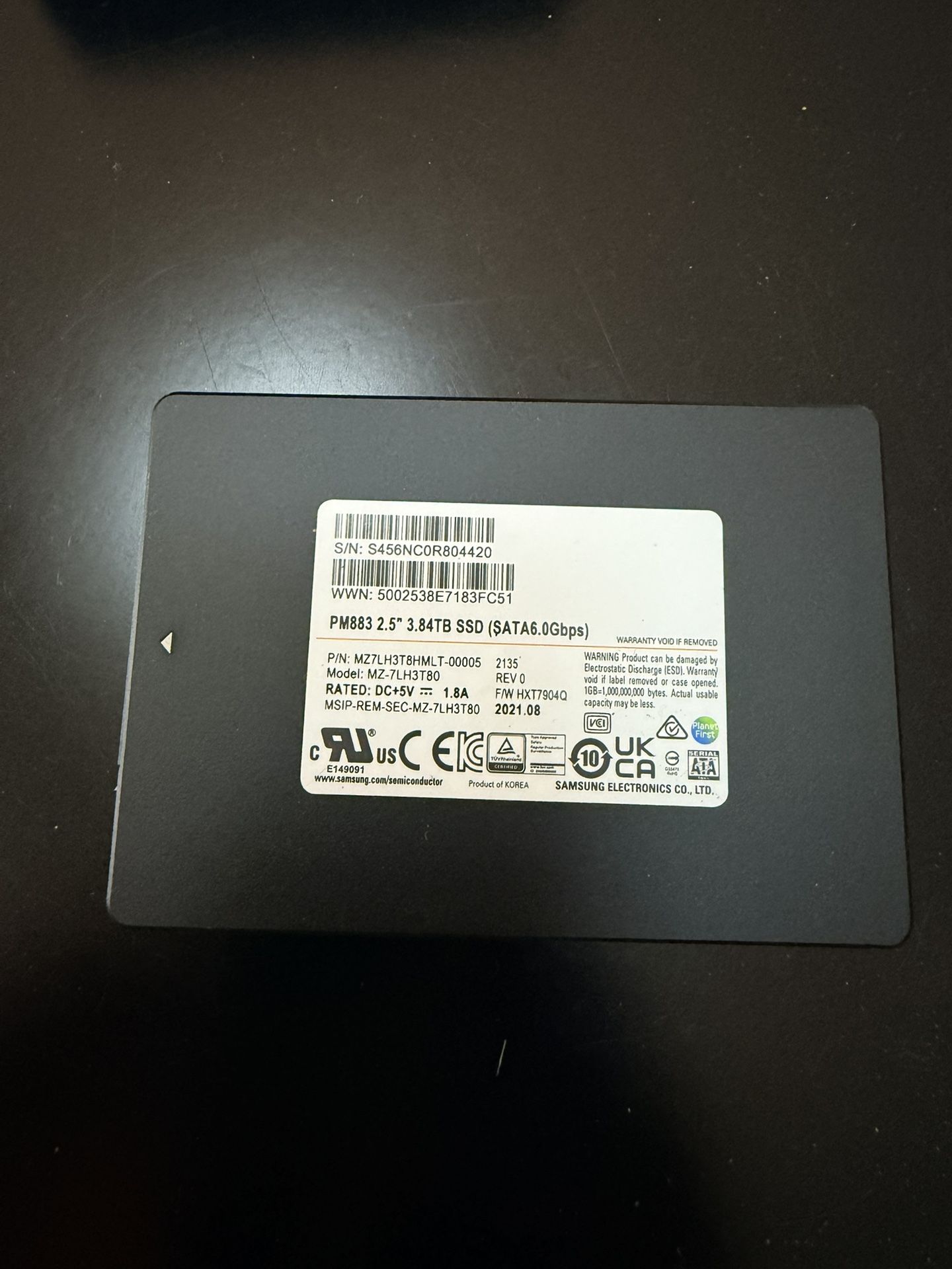 4tb SSD SATA , Server Grade 