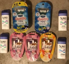 Razors and deodorant all only $25