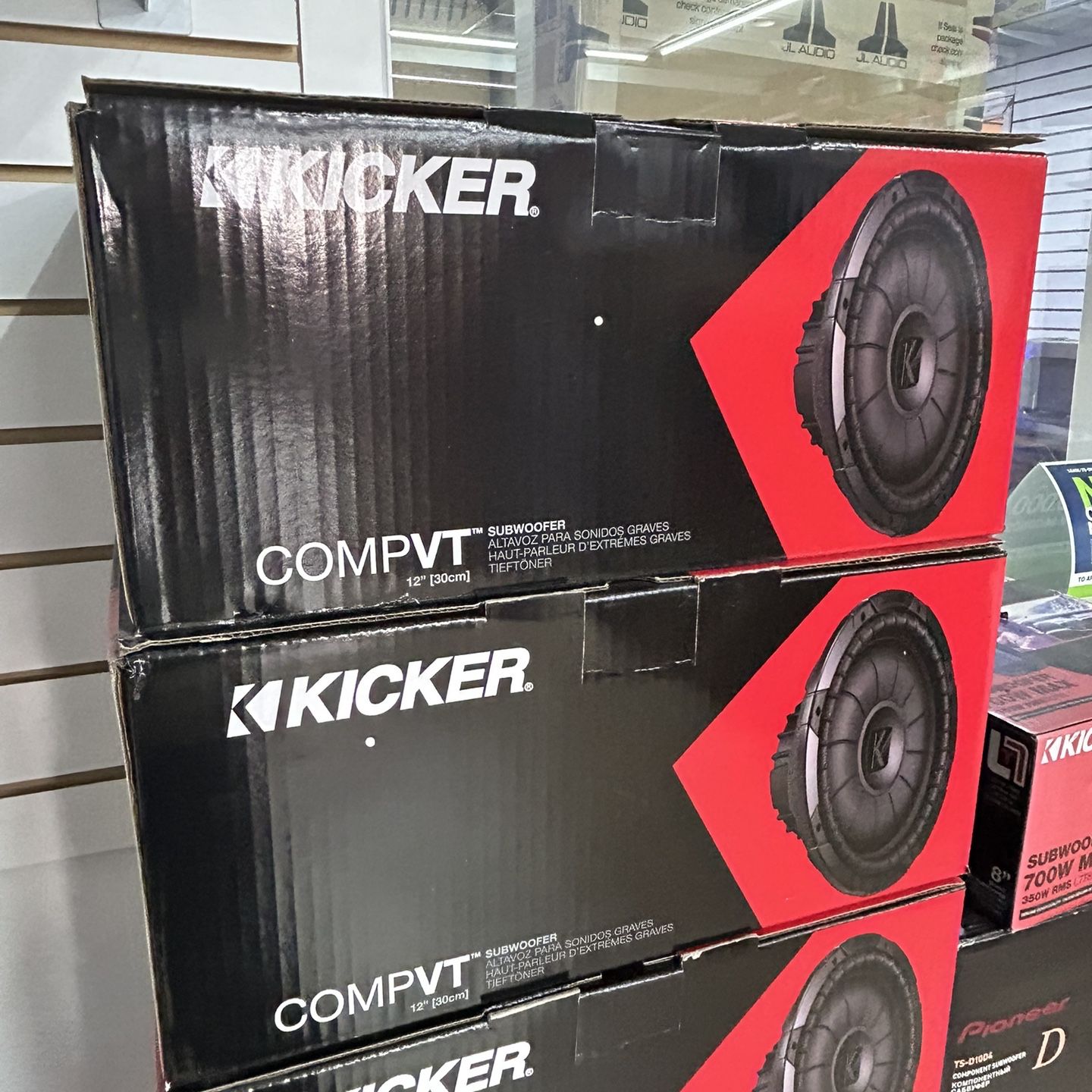 Kicker Comp VT 12 Inch Slim Subwoofer 