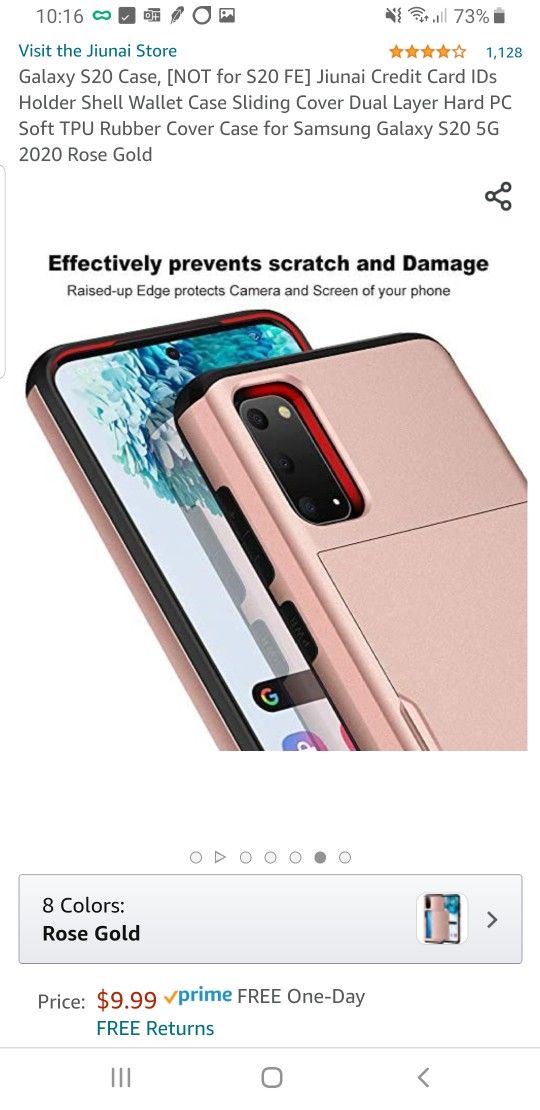 Samsung Galaxy S20 5G Case With Credit Card Holder