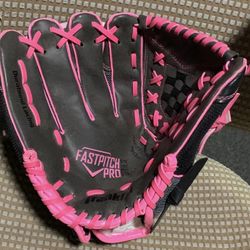 Franklin 22320 fast pitch pro 11” left hand throw pink softball glove mitt
