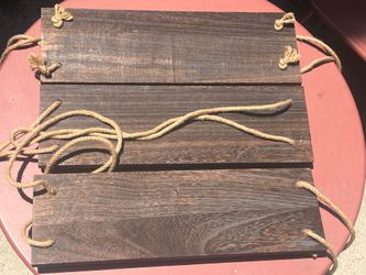 Rustic Hanging Wood Wall Shelves