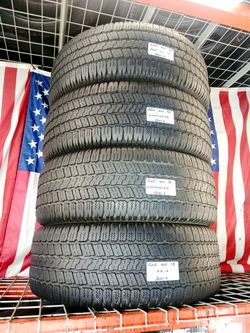 P265/60R18 GOODYEAR WRANGLER SRA TRUCK SUV ALL SEASON 265 60 18  USED TIRES SET 