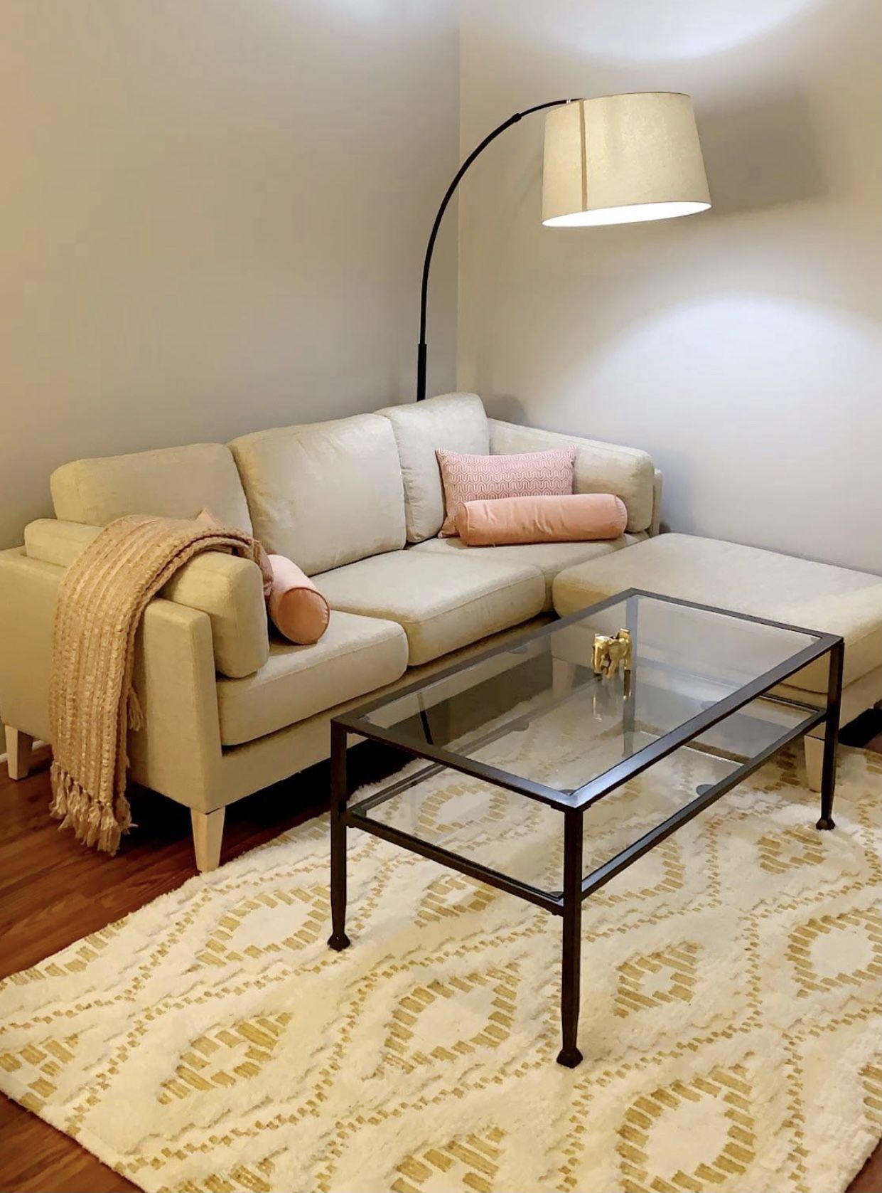 Sofa/couch with matching ottoman