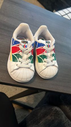 adidas Superstar Pure K 'Colorful Trefoil - Cloud White