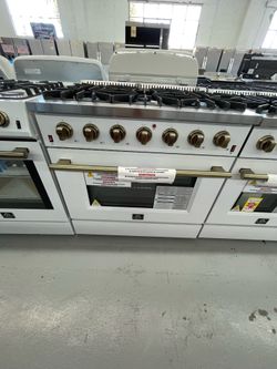 FORNO 36” Galiano, Gas Range with 6 Burners-White / 2 Years Warranty