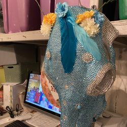 Decorated Bling Cow Head