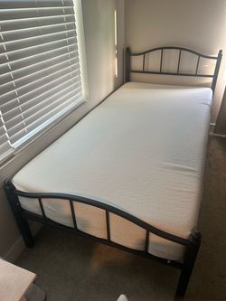 Twin xl bed frame with mattress