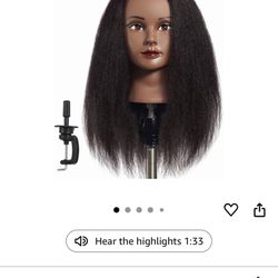 Hairginkgo Mannequin Head - 100% Real Hair Manikin