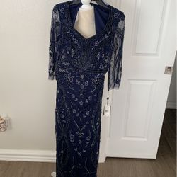 Dillards Beaded Gown 