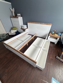 Queen mattress plus queen bed frame