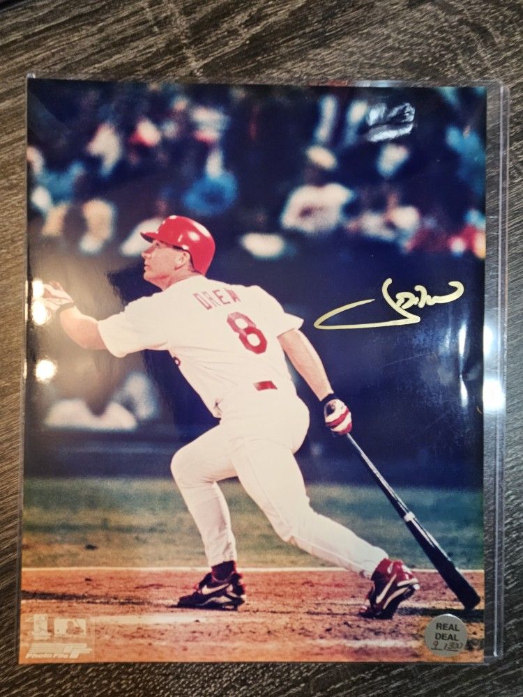 Signed JD Drew St. Louis Cardinals 8x10 Autograph Photo MLB Baseball