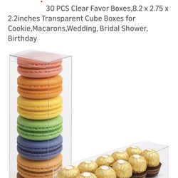 30 Transparent Cube Boxes