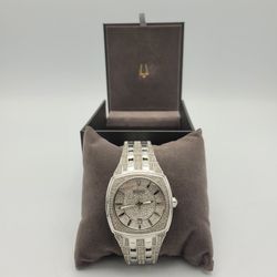 Bulova Men’s Phantom Crystal Watch – Blinged Out & Bold ✨
