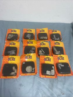 Ral partha ogre mini figures, miniatures tanks, etc.
