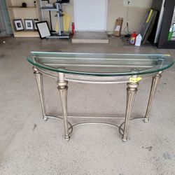 Glass Side Table 