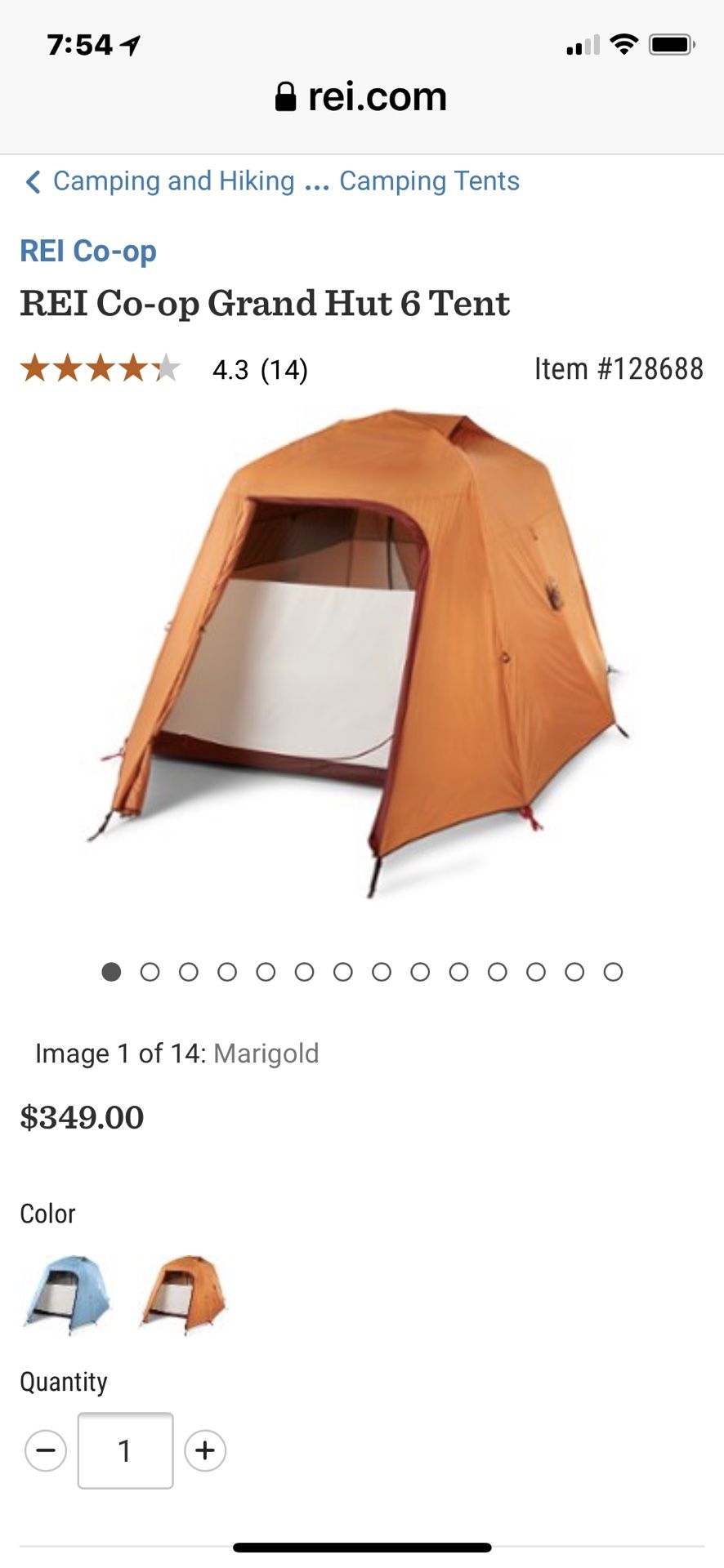 REI Grand Hut 6 tent