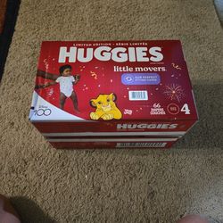 66 Count Box Of Huggies Diapers SIze 4