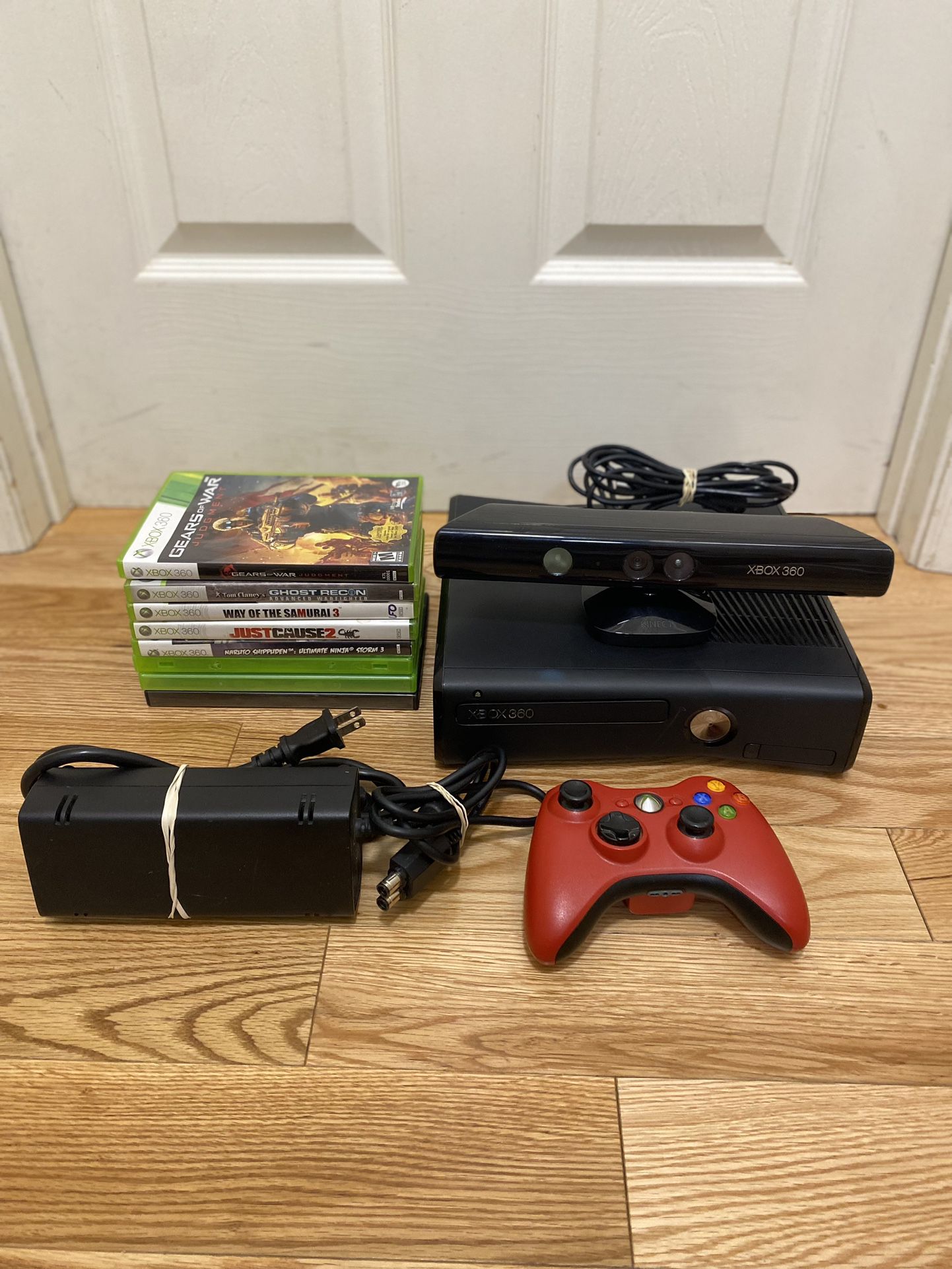 Xbox 360 Bundle With Games And Power Cord