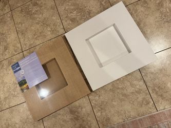 2 large shadow box canvases