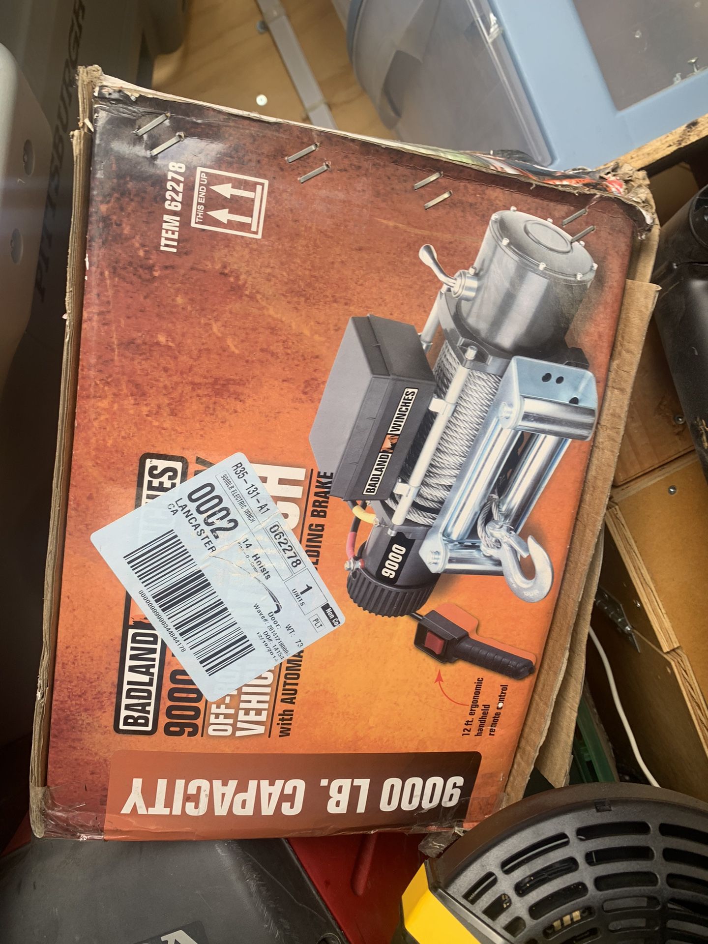 Winch Badlands Winch 9000 Lb. Brand New