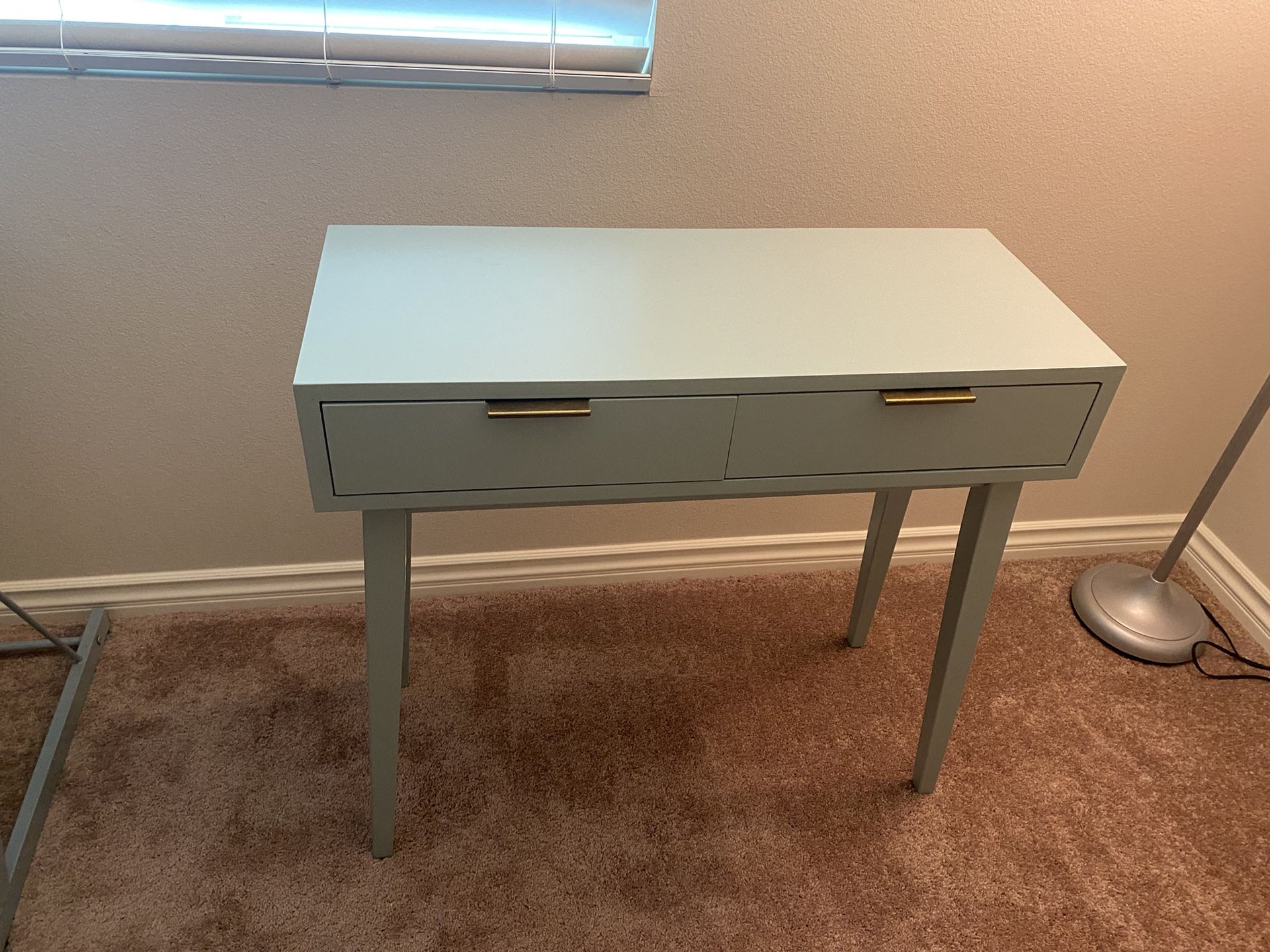 Hafley Two Drawer Console Table Smoke Green - Project 62™