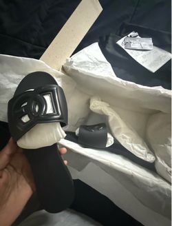 Dolce & Gabbana Logo Rubber Slide Sandals