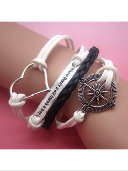 Leather style bracelet