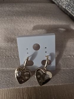 Aretes de oro laminado