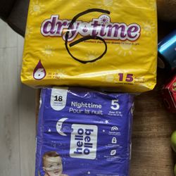 Diapers/training Pants Size 5 & 6 