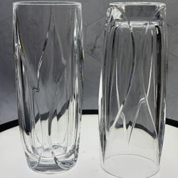 Set of (2) Gorgeous (Taken) I believe. Rare Emirates airline Crystal Drinking Glasses /Tumblers. Thick & heavy crystal. Mint condition. 