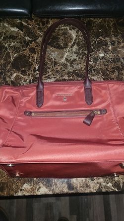 Michael kors red nylon tote bag