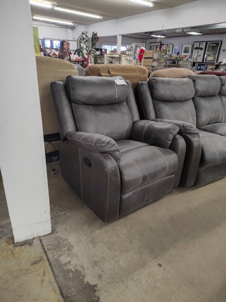Grey Recliner