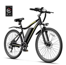 Heybike Electric Bike for Adults, 1200W Peak Brushless Motor, up to 50Miles, 28mph Max Speed Electric Mountain Bike, 480WH Removable Battery Ebike, 27