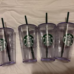 Starbucks Cups with Straw
