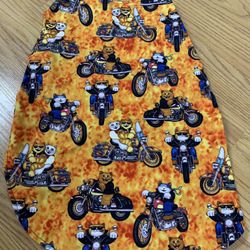 Medium Cat Riding Motorcycle Dog Shirt