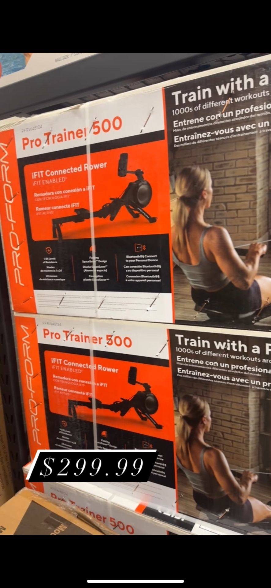 PRO TRAINER 500 iFIT Connected ROWER
