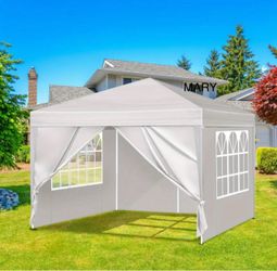 10x10, Outdoor Party Tent, Patio Canopy Tent Gazebo with Removable Sidewalls Instant Event Tent for Cater Events Wedding Birthday Pavilion Beach BBQ (