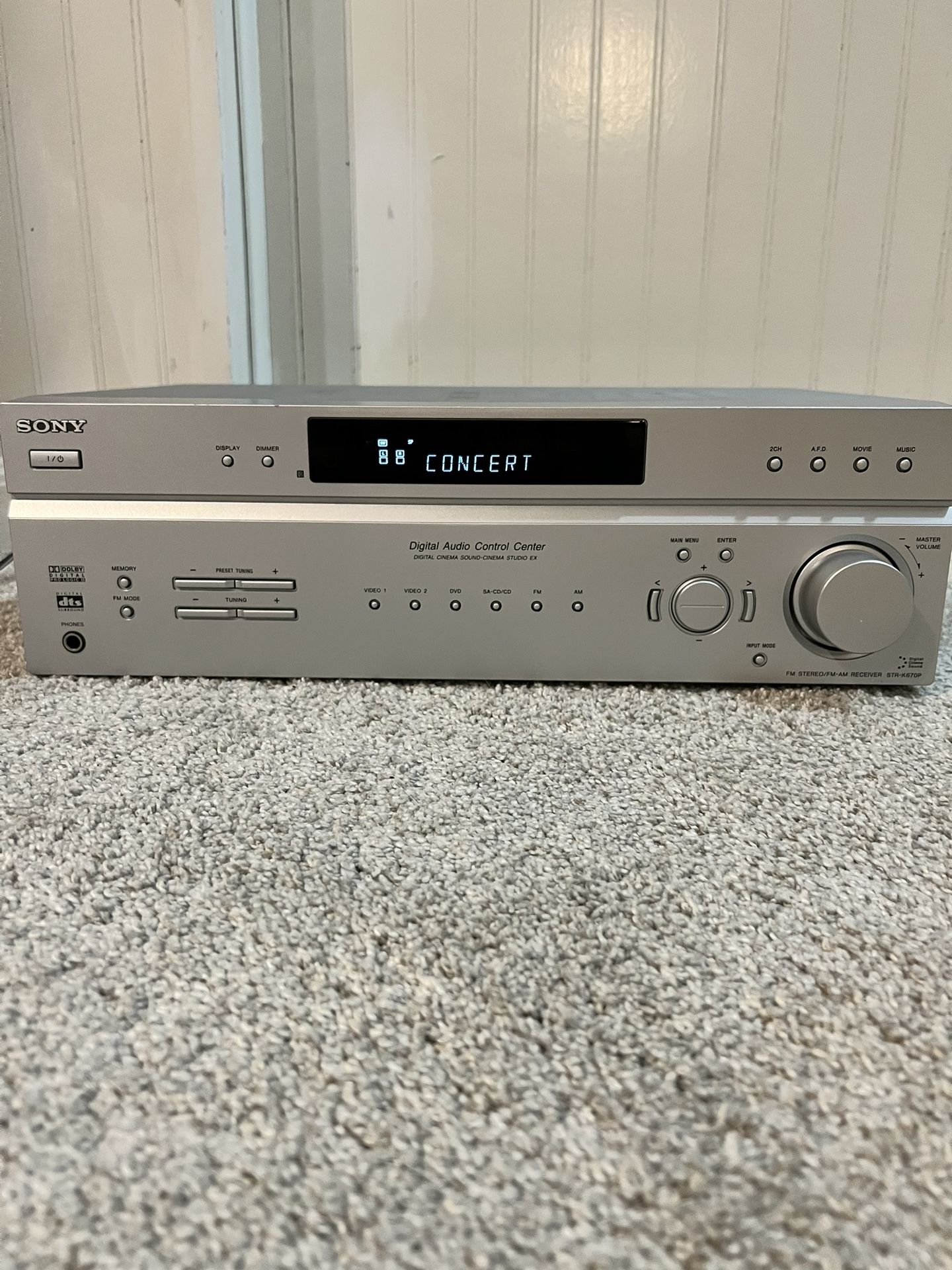 Sony STR-K670P Digital Audio Control Center 5.1 Channel Bundle W/All 4 Speakers & Subwoofer Included As Addition/Extra!