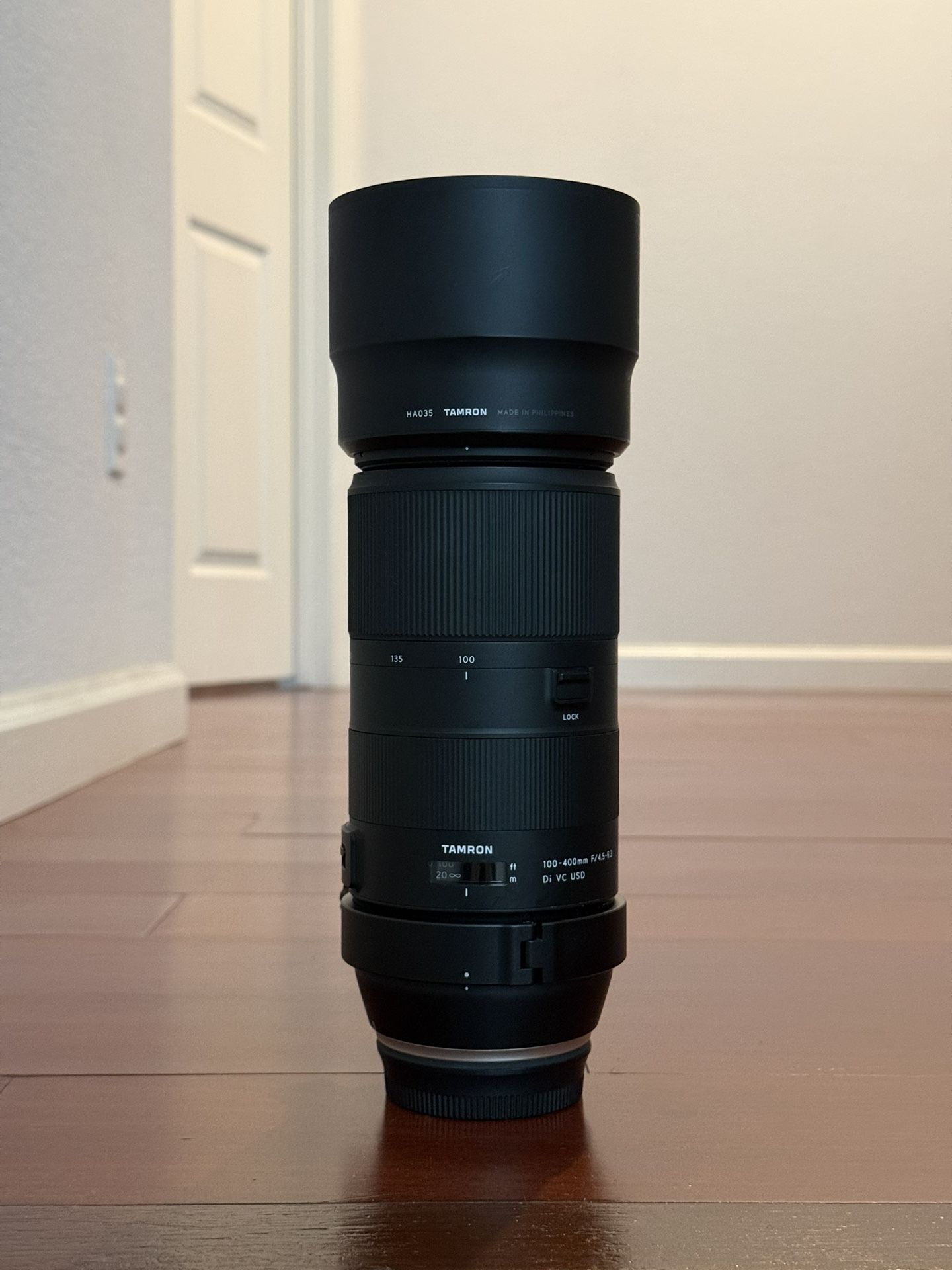 Mint Condition Tamron 100-400 F/4.5-6.3 VC USD Telephoto Zoom Lens For Canon EF Mount