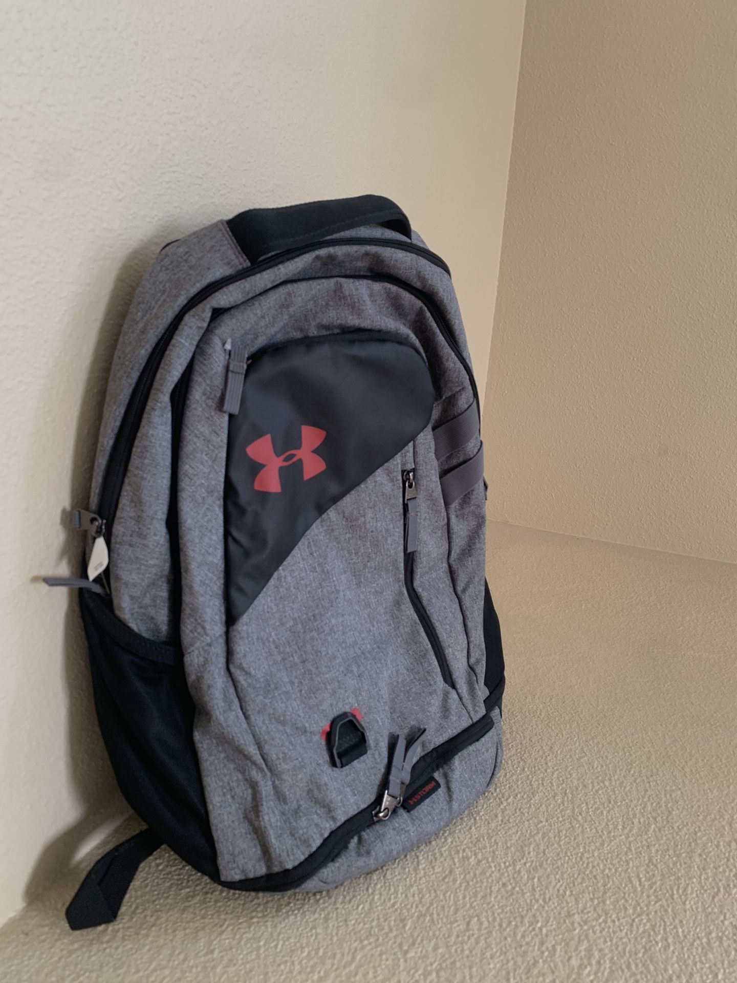 Grey Backpack.