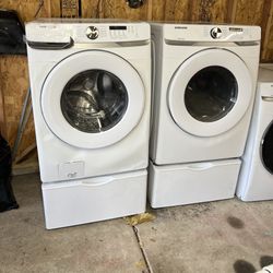 Lavadora Y Secadora Con Pedestales