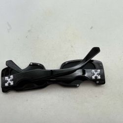 off white cady rectangular frame glasses 