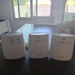 NETGEAR Orbi Tri-band Whole Home Mesh WiFi System with 2.2Gbps speed (RBK23) Router & Extender