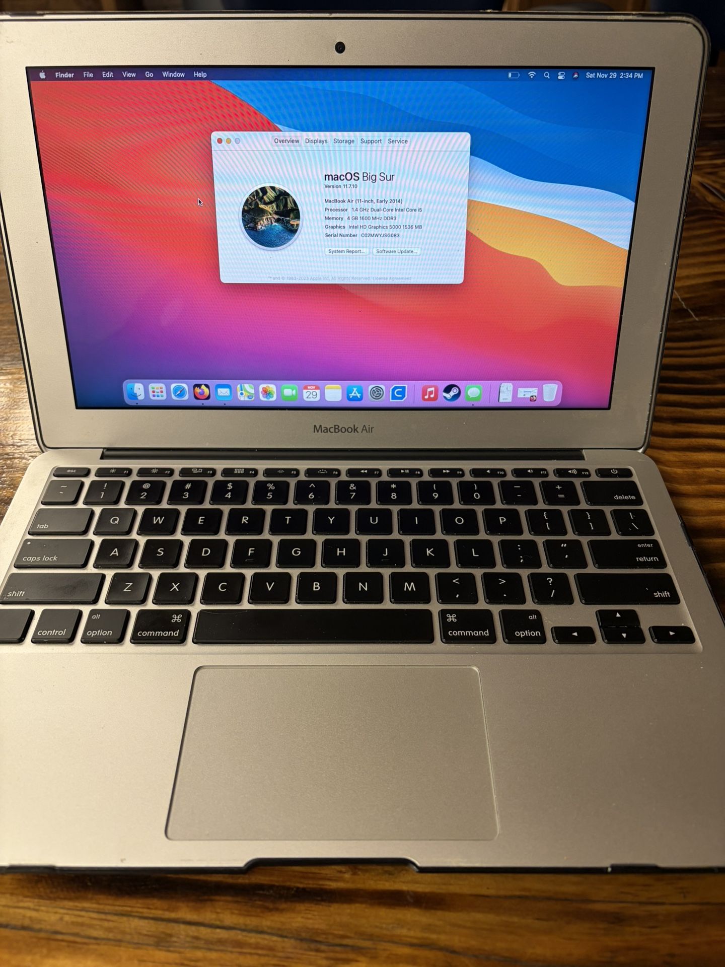 MacBook Air Unlocked And Ready For Next Person