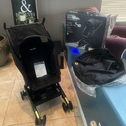 Munchkin Night Owl™ Folding Ultra Compact Travel Baby & Toddler Stroller with Lights, Black, Unisex
