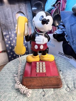 Vintage Mickey Mouse Corded Telephone